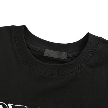 Prada 25ss shadow letter embroidered short sleeves