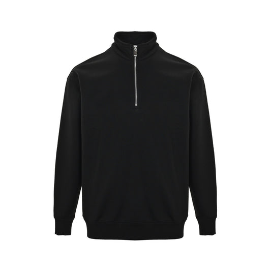 Dior 24Fw circular embroidery half-zip stand collar sweatshirt