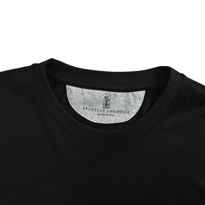 BRUNELLO CUCINELLI/BC two-color small embroidery short sleeves