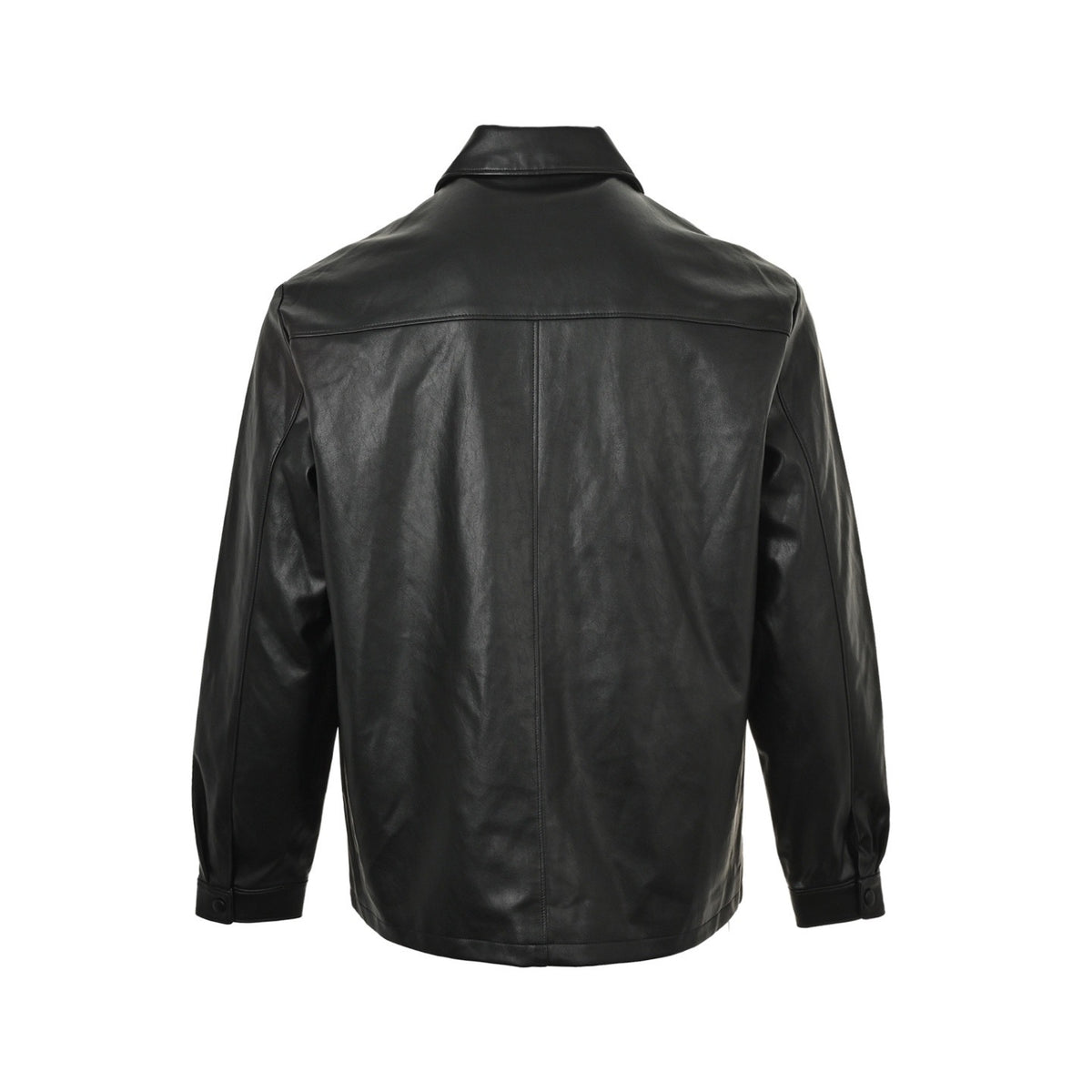 Prada triangle standard single-breasted leather jacket jacket