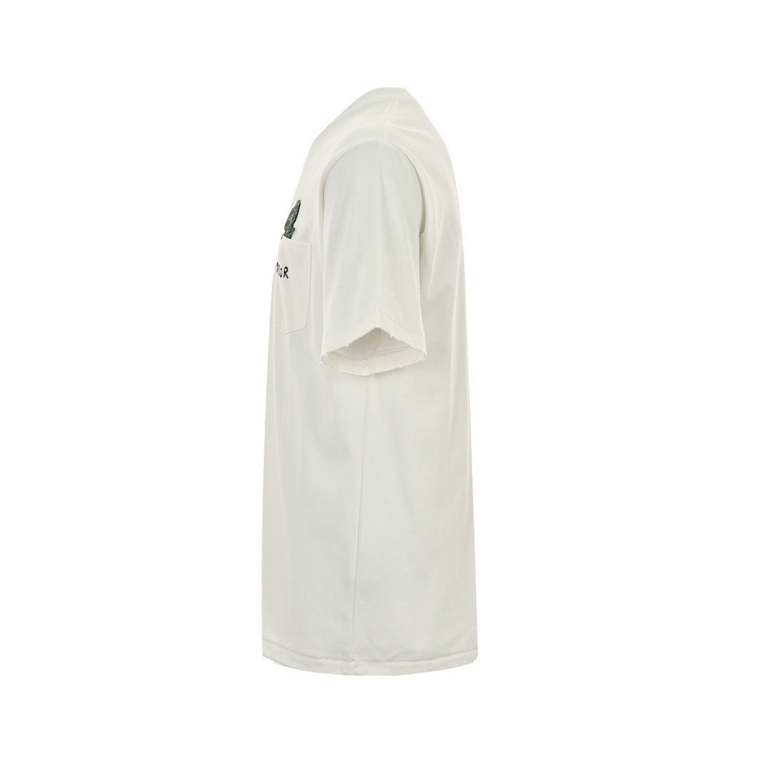 Dior 24ss pocket dinosaur embroidered short sleeves