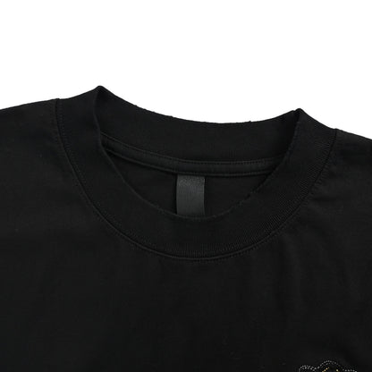 Chrome Hearts/Chrome Heart Patch Cross Washed Short Sleeves