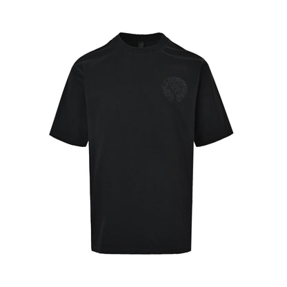 Chrome Hearts Heavy Duty Washed Hollow Embroidered Short Sleeves