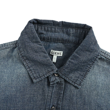 Loewe/Luoyiwei Anagram gradient embroidered pocket long-sleeved shirt