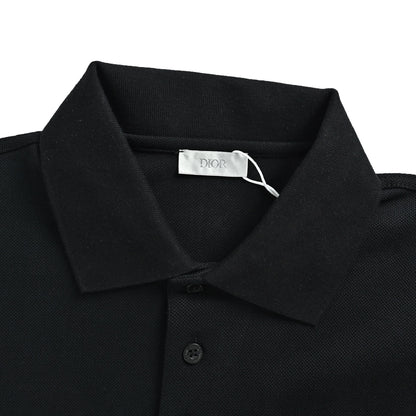 Dior Pocket Square Logo CD Embroidered Polo Short Sleeve