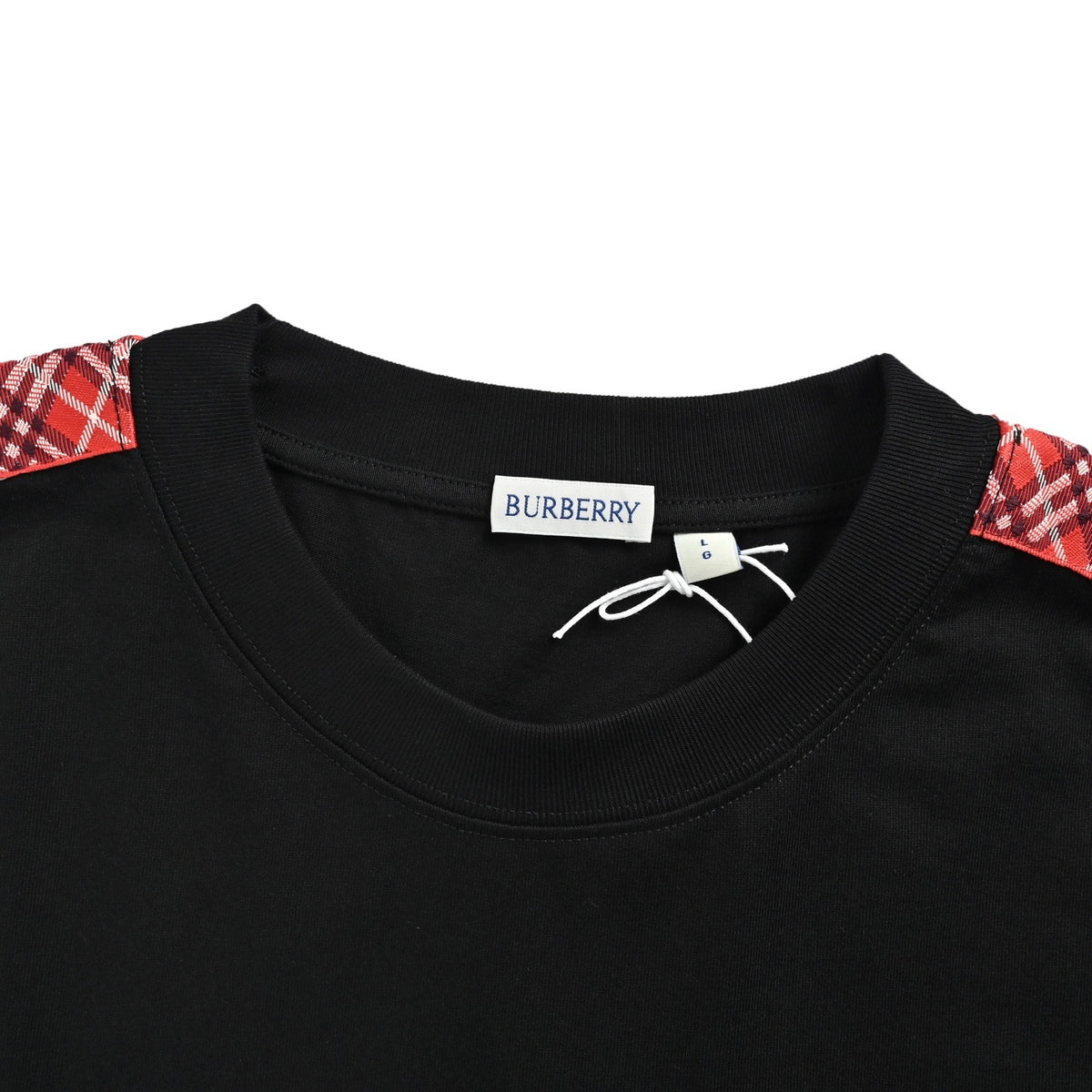Burberry red webbing plaid short sleeves