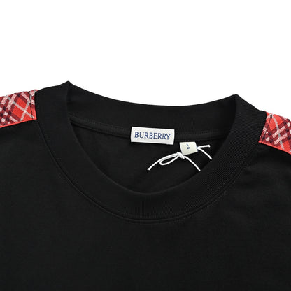 Burberry red webbing plaid short sleeves