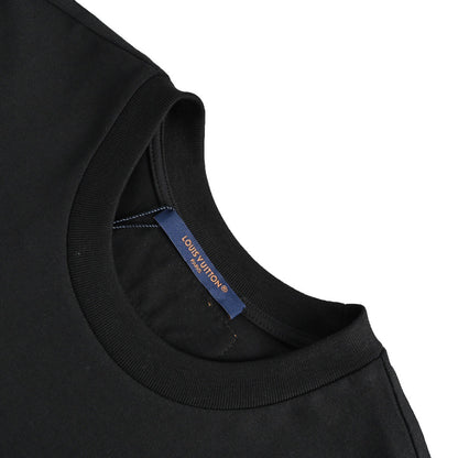 Louis Vuitton 22ss fake pocket letter printed short sleeves