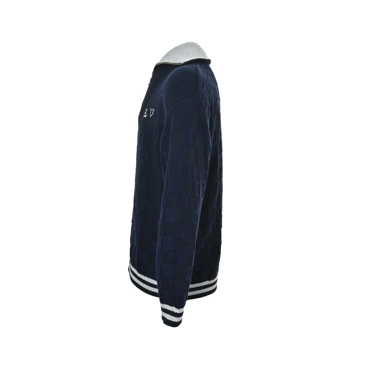 Louis Vuitton small checkerboard sweater cardigan jacket