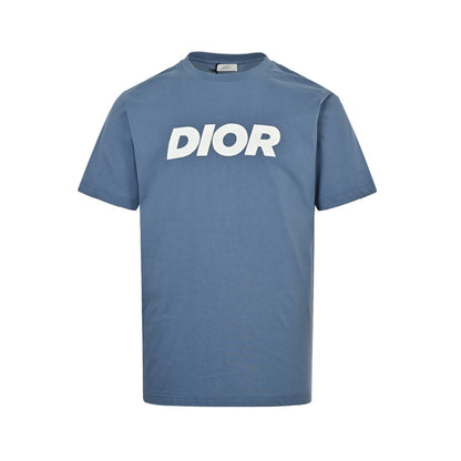 Dior 24ss white letter printed short sleeves