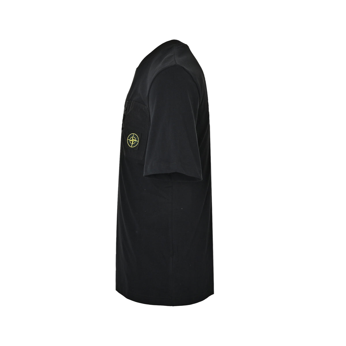 Stone Island chest zipper pocket round neck short sleeves