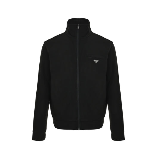 Prada triangle zipper casual suit jacket