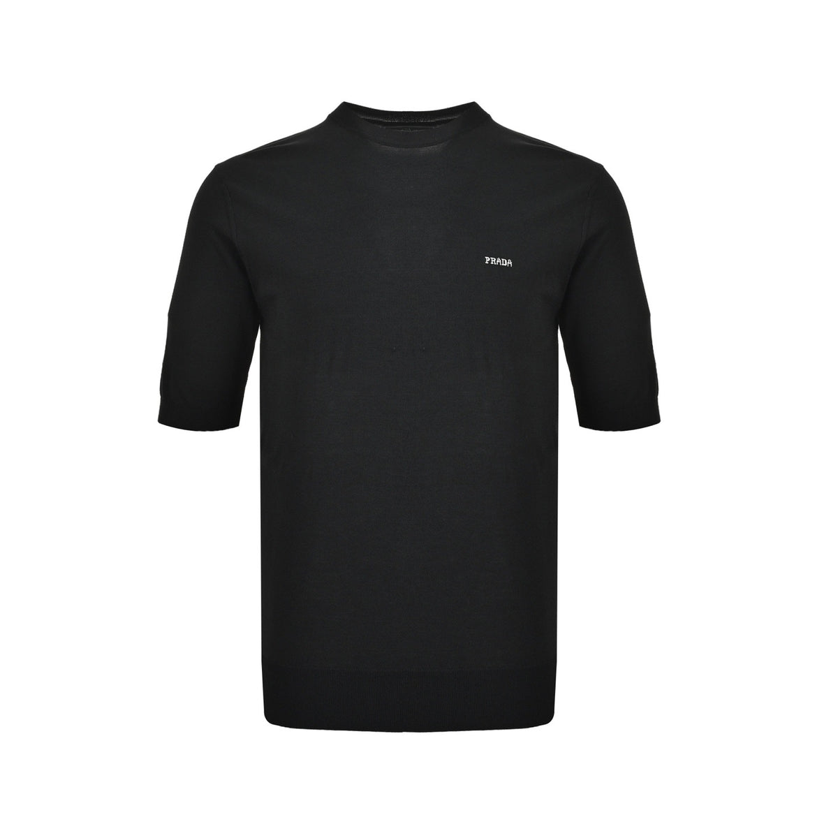 Prada letter jacquard knitted short sleeves