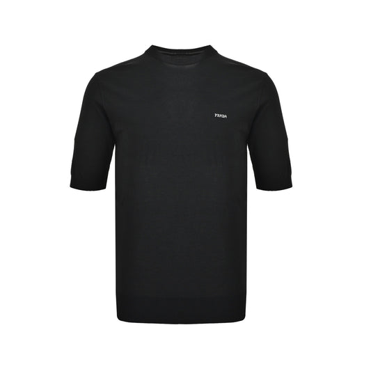 Prada letter jacquard knitted short sleeves