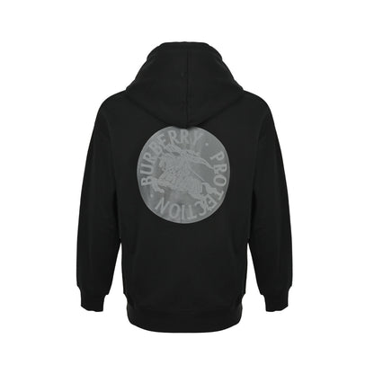 Burberry circle war horse logo foam printed hooded sweatshirt