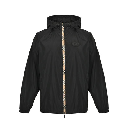 Burberry 25Fw plaid plaid nylon hooded jacket