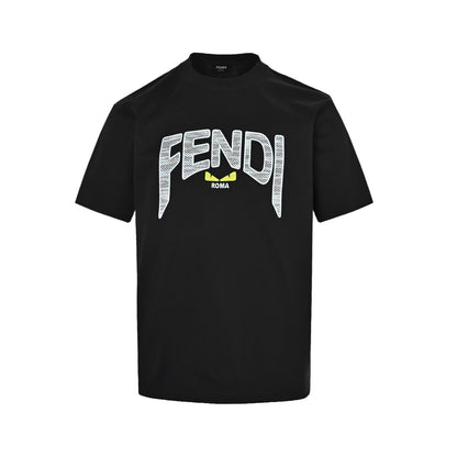 Fendi 25ss large letter logo printed short sleeves
