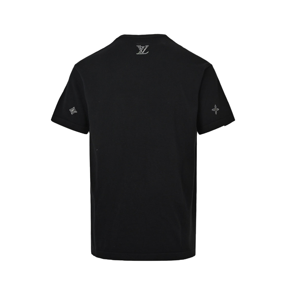 Louis Vuitton 26ss presbyopia hot diamond knitted short sleeves