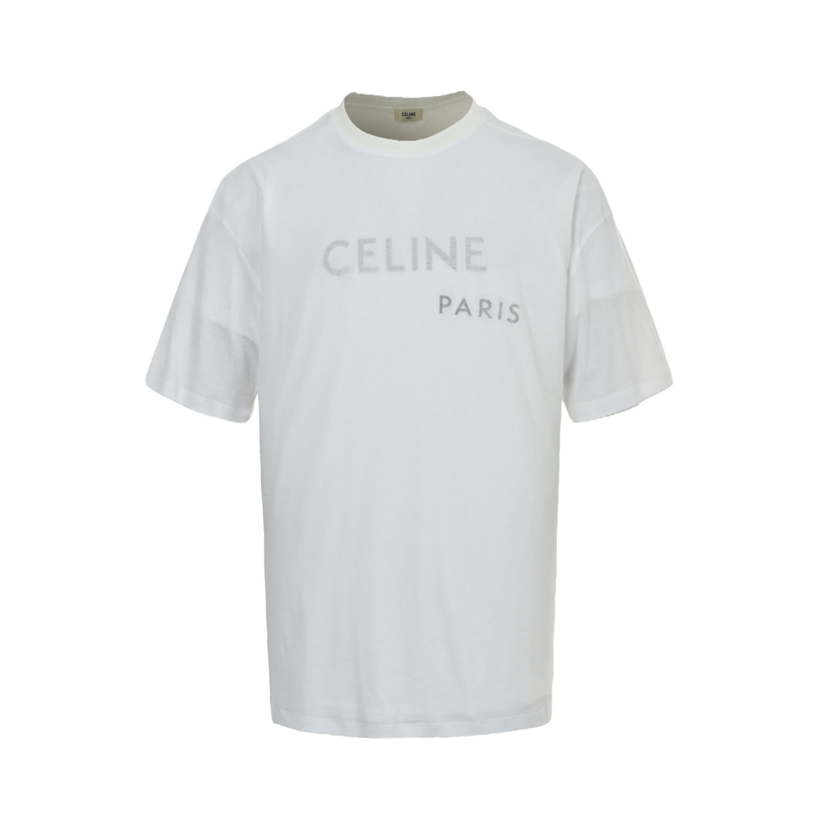 Celine 26ss fake two-piece glue printed double-layer short sleeves