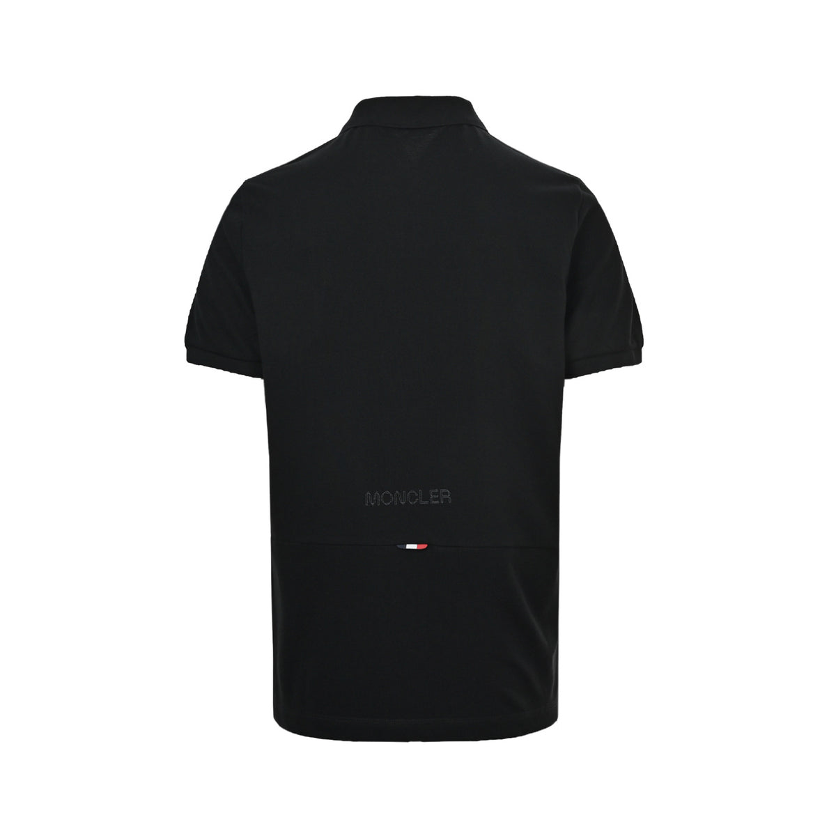 Moncler/Mask Black Label Back Patchwork Cotton Clothes Pique Polo Short Sleeves