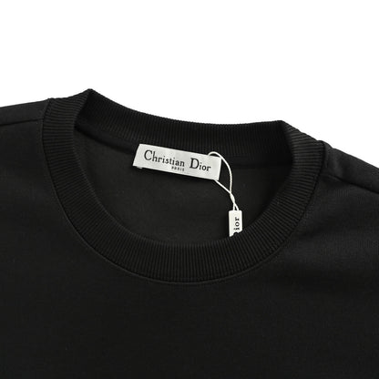 Dior 25Fw small dinosaur embroidered round neck sweatshirt