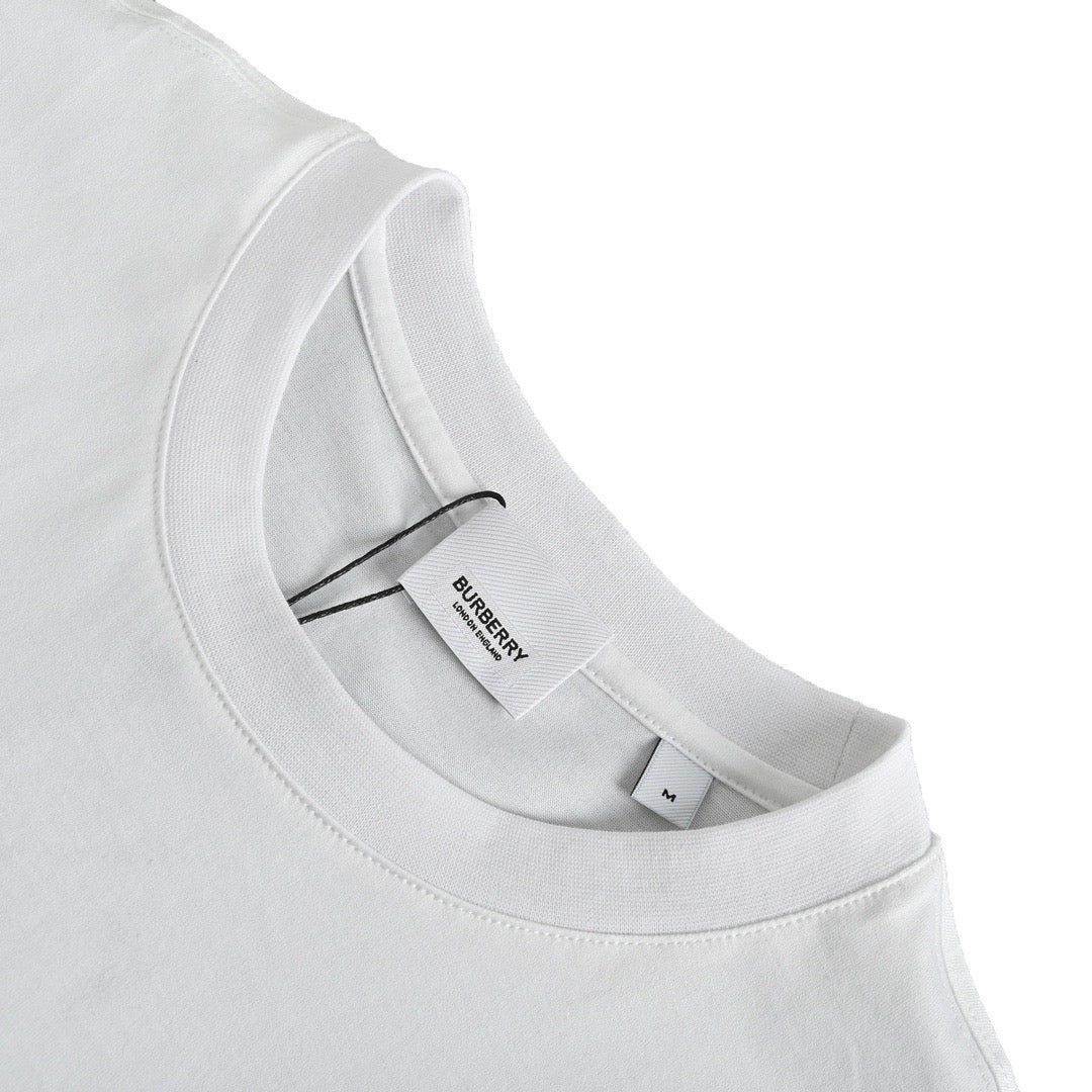 Burberry 22ss foam printed letter short sleeves