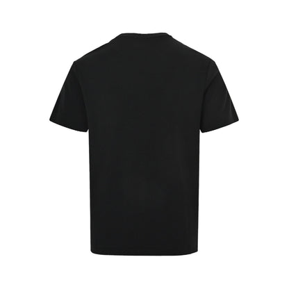 Dior 26ss small logo embroidered knitted short sleeves