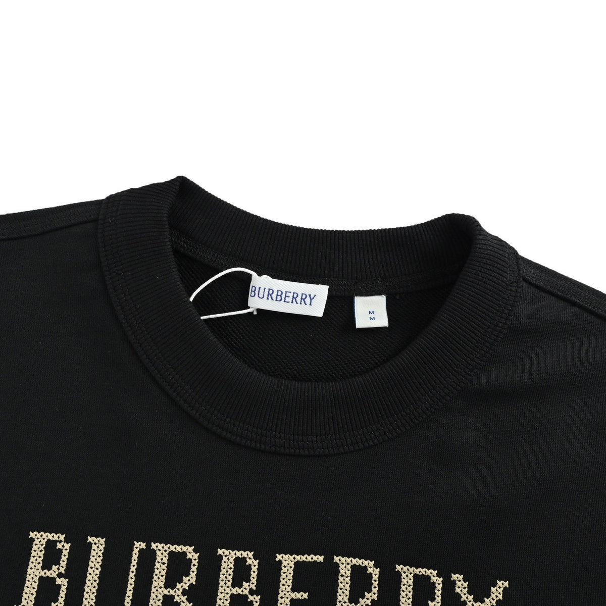 Burberry 25Fw cross-stitch plaid war horse embroidered round neck sweatshirt
