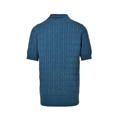 Ralph Lauren pony embroidered cable knit Polo short sleeves
