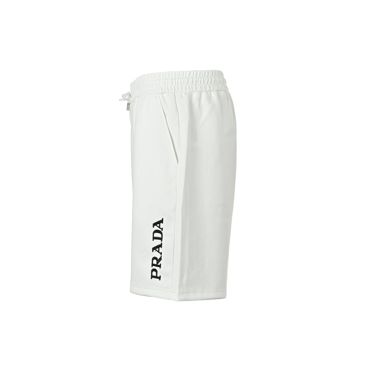 Prada embroidered letter logo shorts