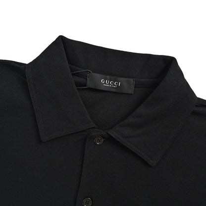 Gucci 26ss classic shield knight embroidered Polo short sleeves