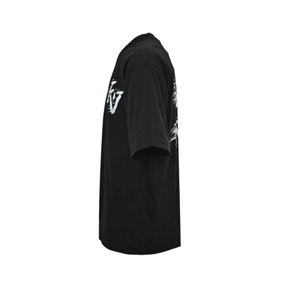 Louis Vuitton hand-painted graffiti letter printed short sleeves