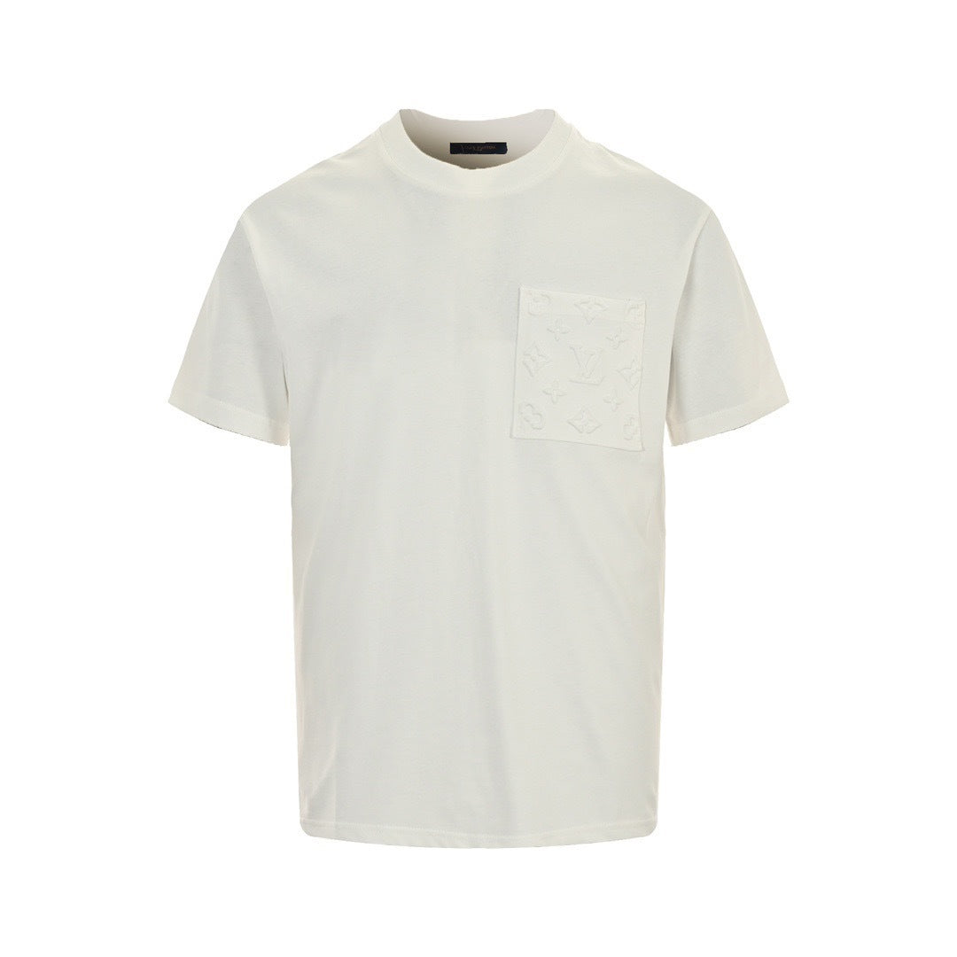 Louis Vuitton 24ss pocket presbyopic embossed short sleeves