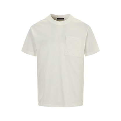 Louis Vuitton 24ss pocket presbyopic embossed short sleeves