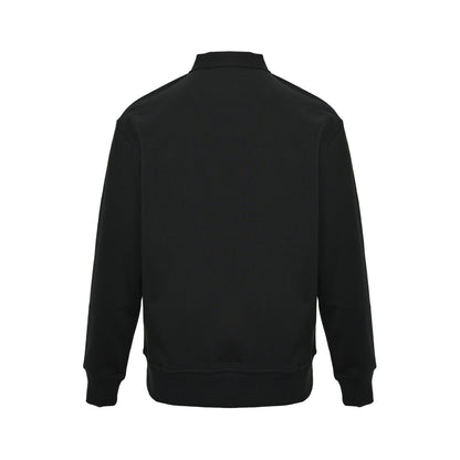 Prada 25Fw towel embroidered logo lapel sweatshirt