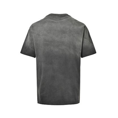 SAINT MICHAEL blue angel print short sleeves