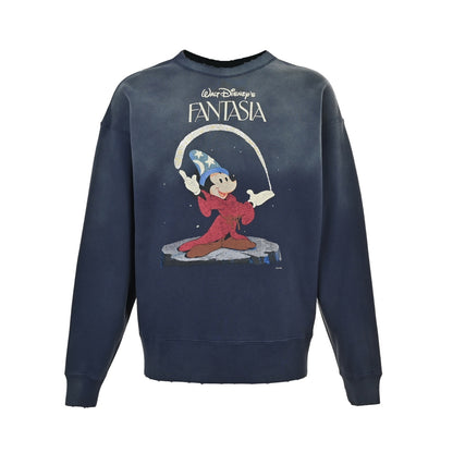 SAINT MICHAEL Fantasy Mickey printed crew neck sweatshirt