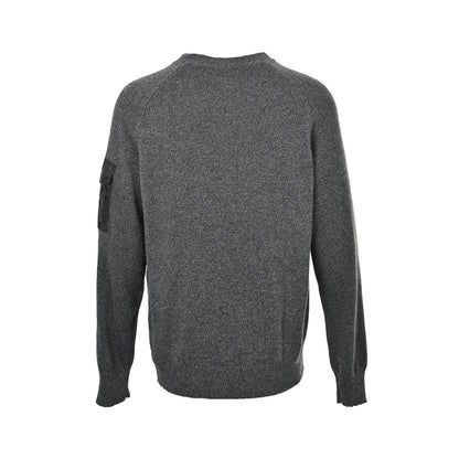 Moncler/muzzle wool cashmere sleeve pocket knitted sweater