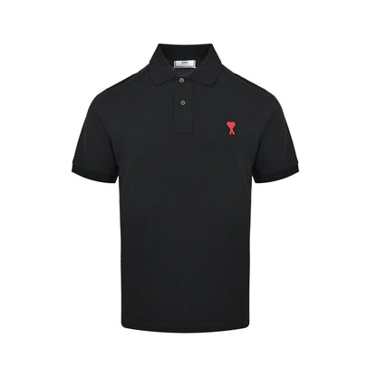 Ami Paris Classic Love Embroidered Polo Short Sleeve