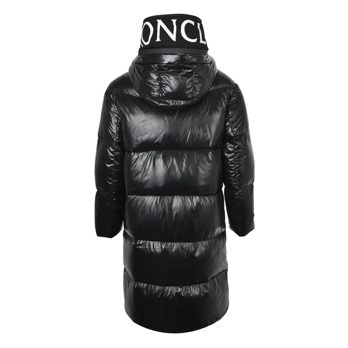 Moncler/Mask letter printed hooded long down jacket