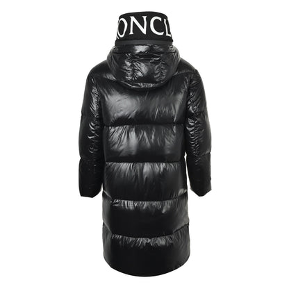 Moncler/Mask letter printed hooded long down jacket