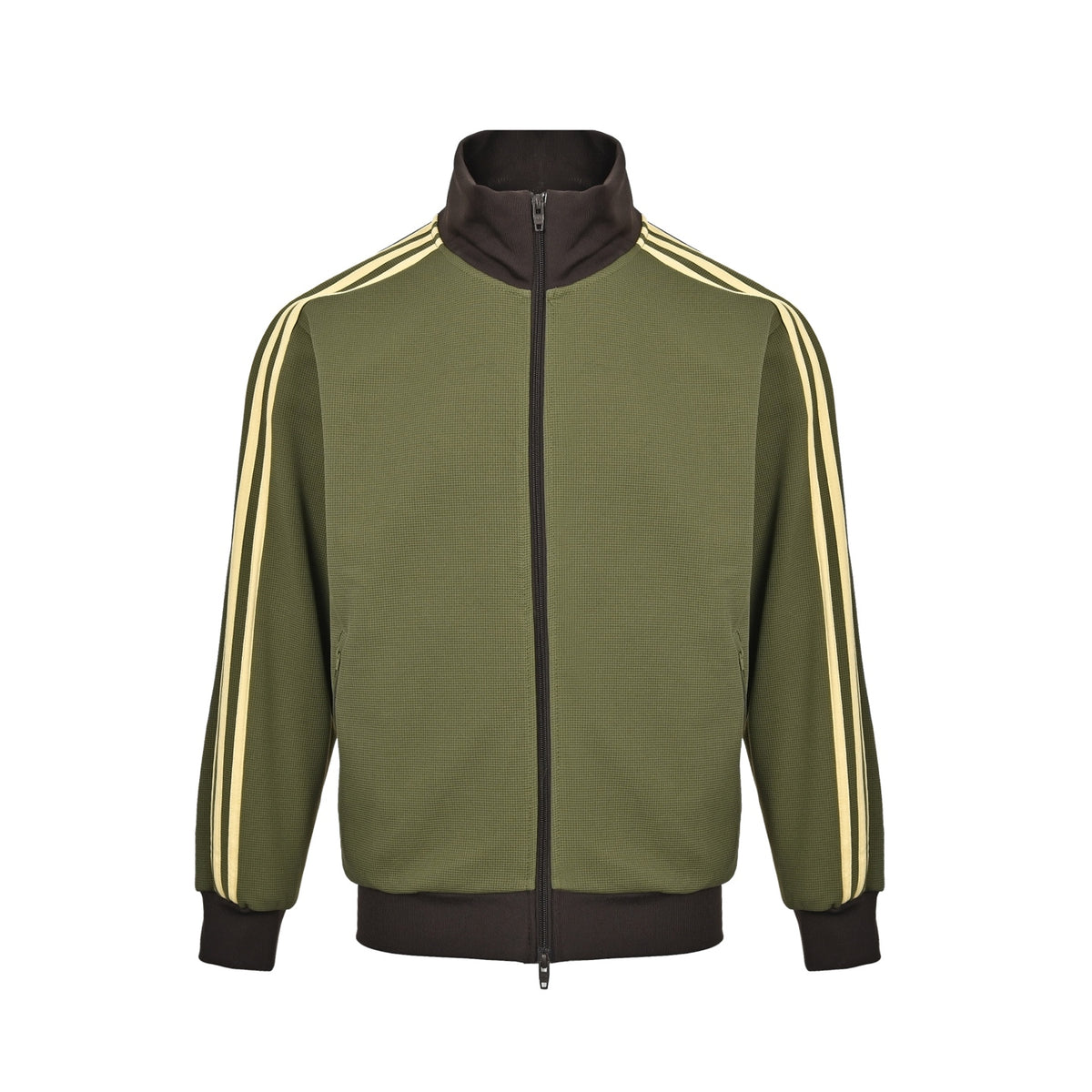 Adidas clover embroidered retro stand collar jacket