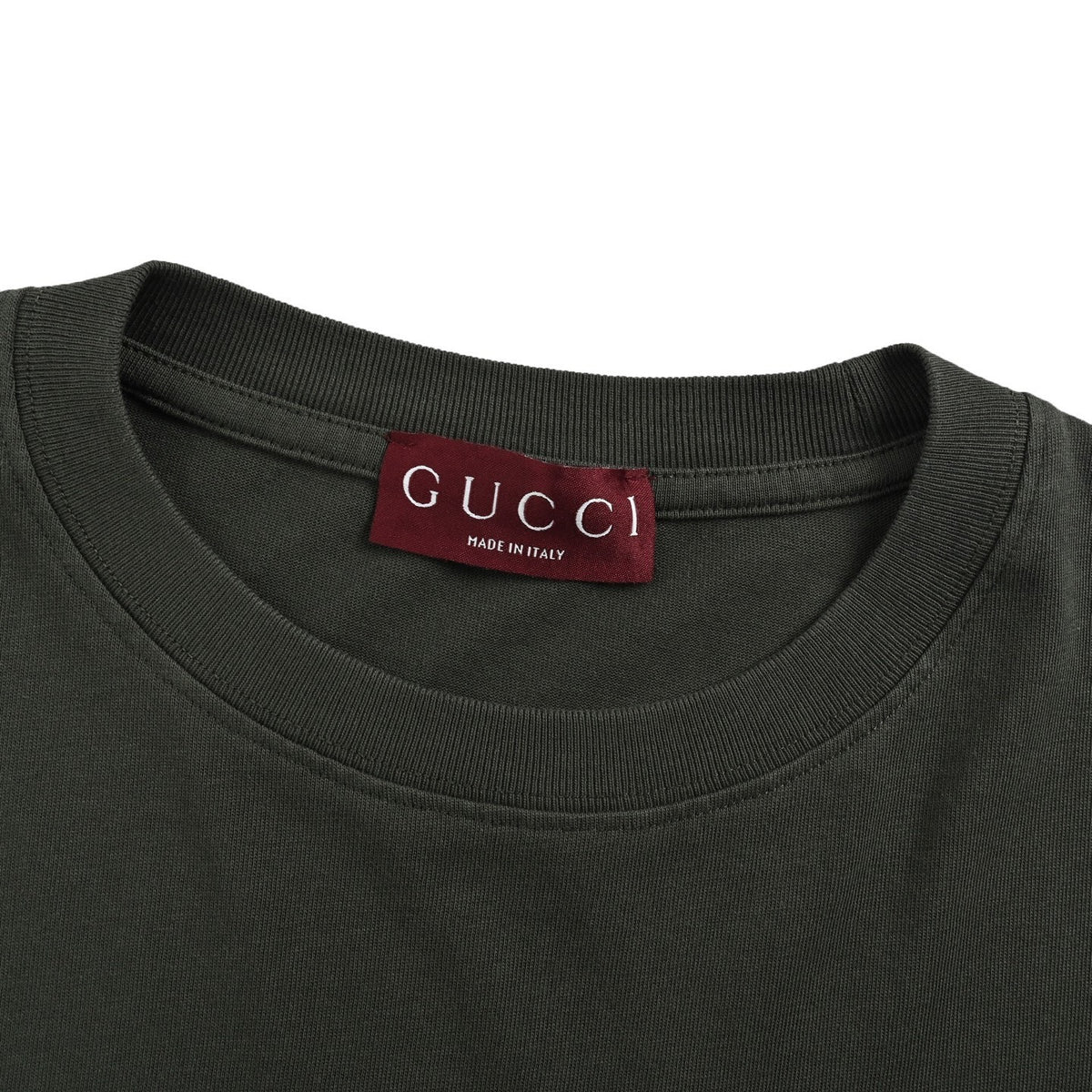 Gucci 25ss short sleeves with embroidered patch on the chest and small label