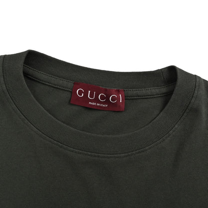 Gucci 25ss short sleeves with embroidered patch on the chest and small label