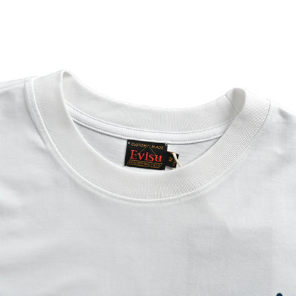 Evisu/福神 Little Seagull Pocket and Logo Graffiti Print Short Sleeve