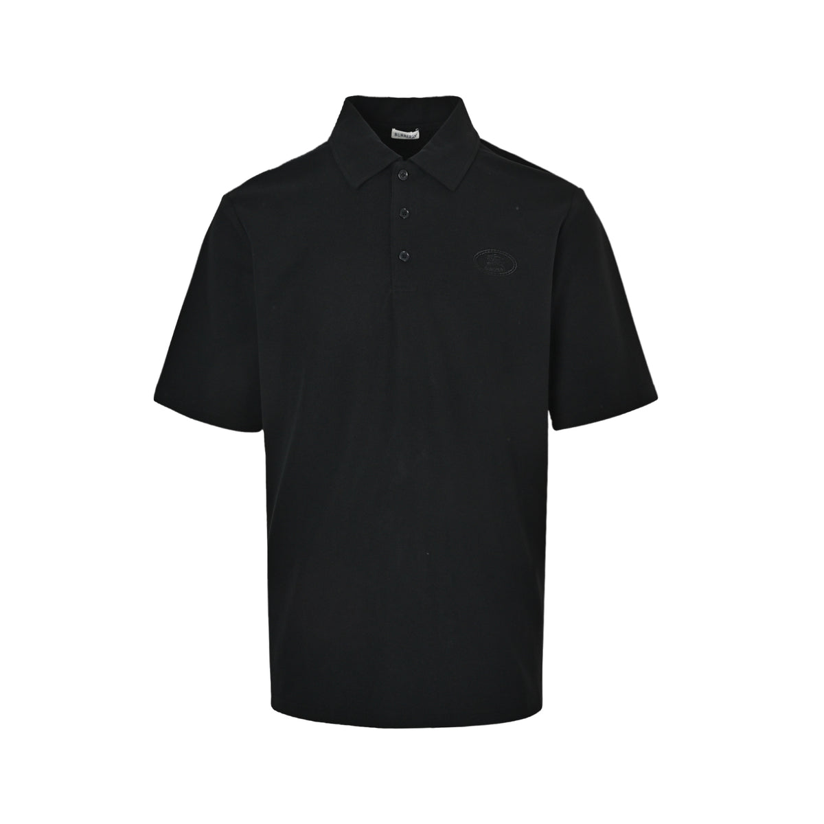 Burberry dark pattern embossed badge embroidery Polo short sleeves