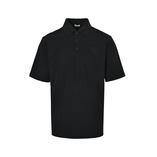 Burberry dark pattern embossed badge embroidery Polo short sleeves
