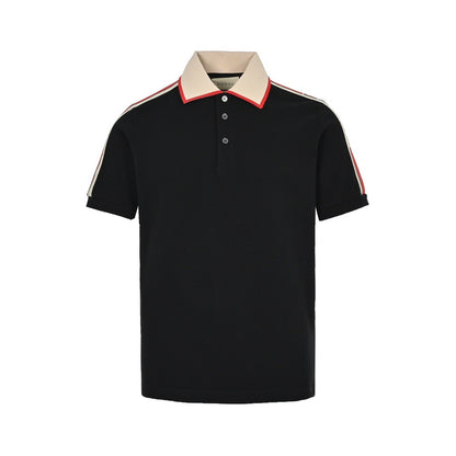 Gucci classic shoulder jacquard webbing Polo short sleeves