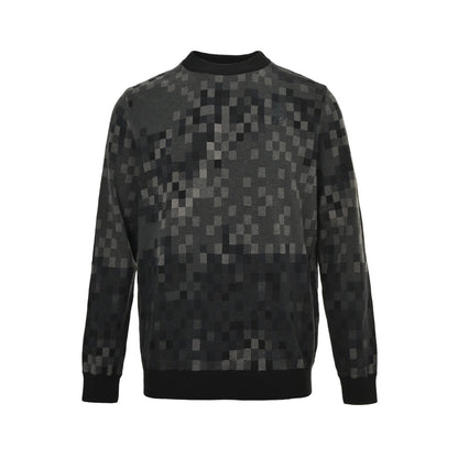 Louis Vuitton 24Fw back rivet mosaic crew neck sweater
