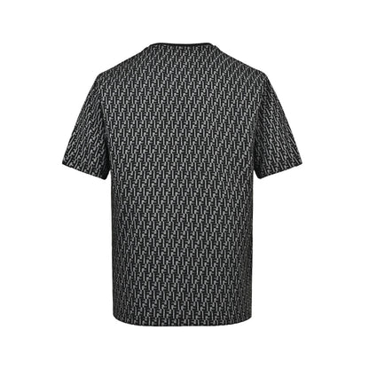 Fendi 26ss full FF old flower jacquard short sleeves